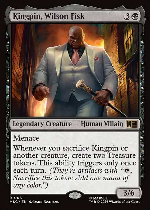 Carta Kingpin, Wilson Fisk — Marvel Super Heroes Commander · MSC · #661