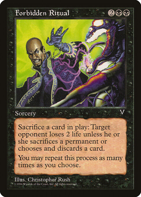 Carta Ritual prohibido — Visions · VIS · #60