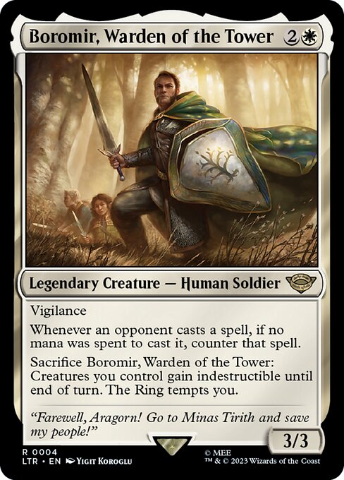 Boromir, Guardián de la Torre