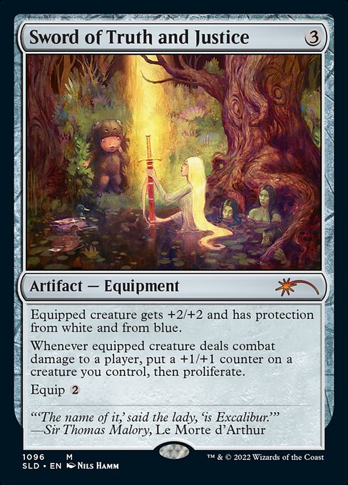Carta Espada de verdad y justicia — Secret Lair Drop · SLD · #1096