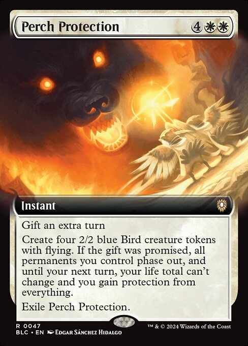 Protección a vuelapluma — Bloomburrow Commander