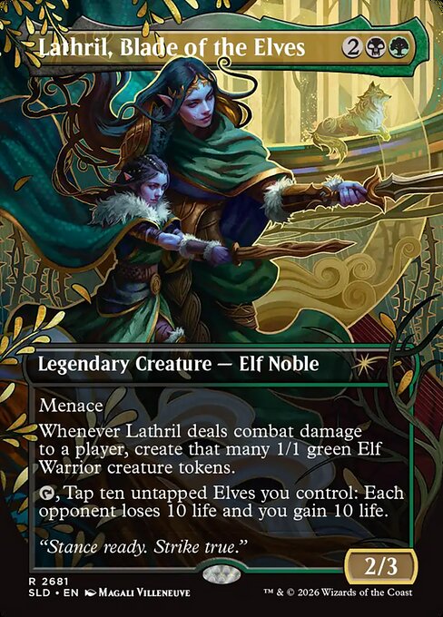 Lathril, Espada de los Elfos — Secret Lair Drop
