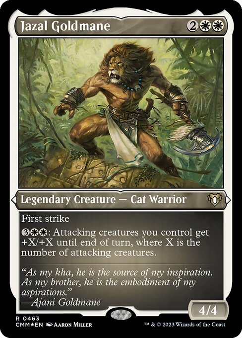 Carta Jazal Melena Dorada — Commander Masters · CMM · #463