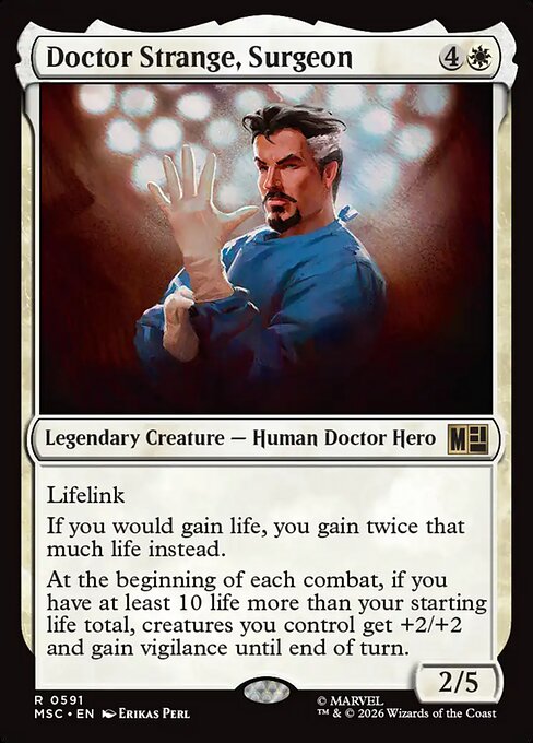 Carta Doctor Strange, Surgeon — Marvel Super Heroes Commander · MSC · #591