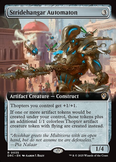 Carta Hangardante autómata — Aetherdrift Commander · DRC · #35