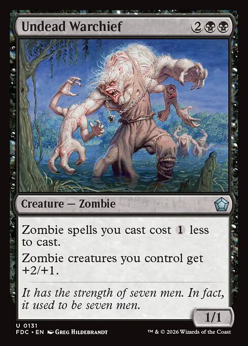 Carta Jefe de guerra muerto viviente — Foundations Commander · FDC · #131