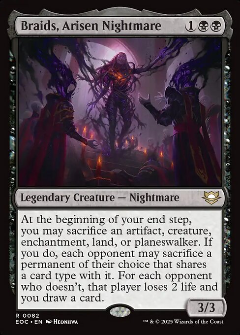 Trenzas, pesadilla resurgida — Edge of Eternities Commander