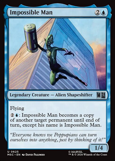 Carta Impossible Man — Marvel Super Heroes Commander · MSC · #625