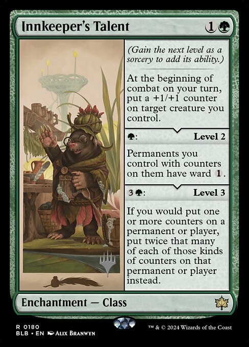 Talento: hospedaje — Bloomburrow Promos