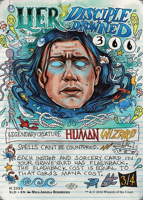 Carta Lier, discípulo de los ahogados — Secret Lair Drop · SLD · #2350
