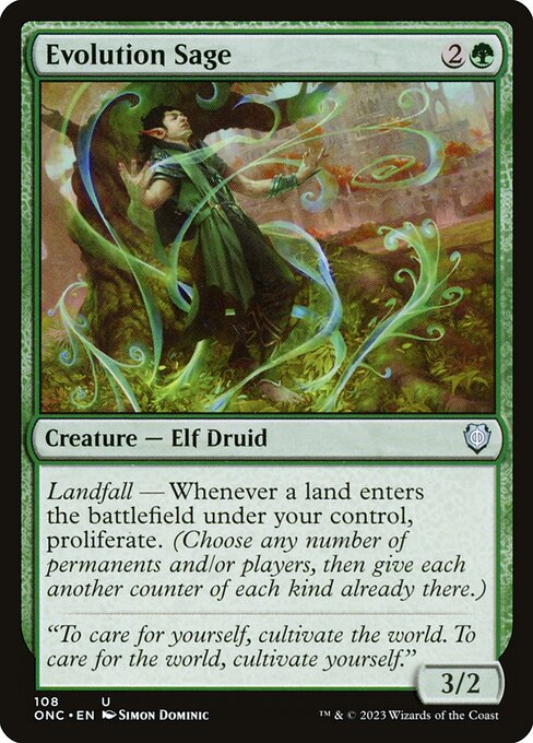 Carta Sabio de la evolución — Phyrexia: All Will Be One Commander · ONC · #108