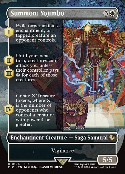 Carta Invocación: Yojimbo — Final Fantasy Commander · FIC · #196