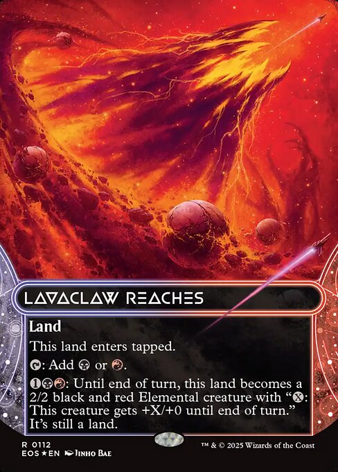 Carta Alturas Garras de Lava — Edge of Eternities: Stellar Sights · EOS · #112