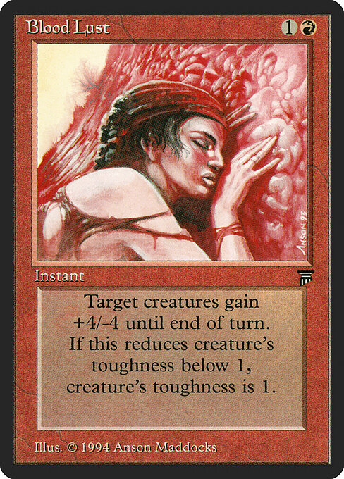 Carta Ansia de sangre — Legends · LEG · #135