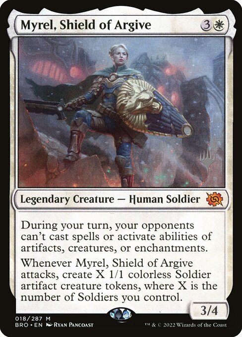 Myrel, Escudo de Argivia