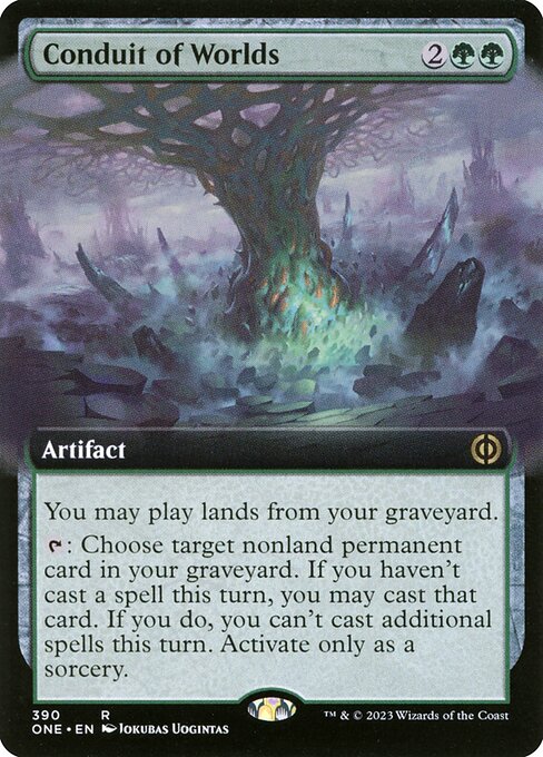 Carta Canalizador de mundos — Phyrexia: All Will Be One · ONE · #390
