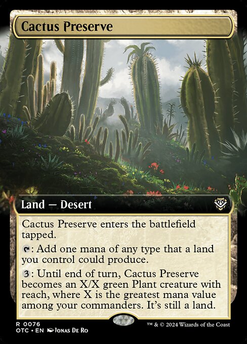 Reserva de cactus — Outlaws of Thunder Junction Commander