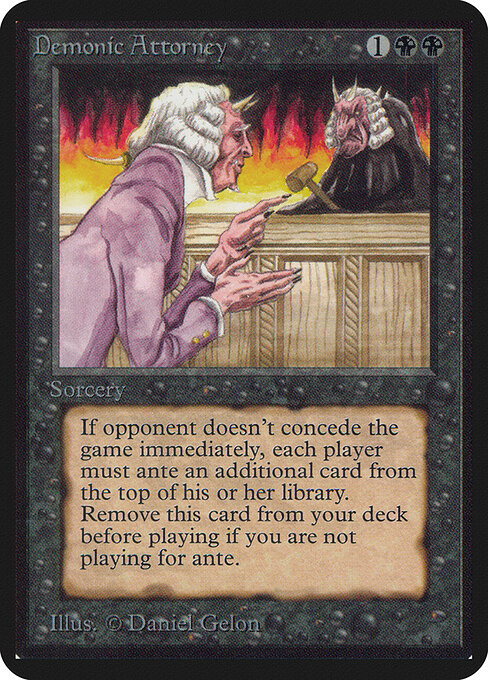 Demonic Attorney — Limited Edition Alpha