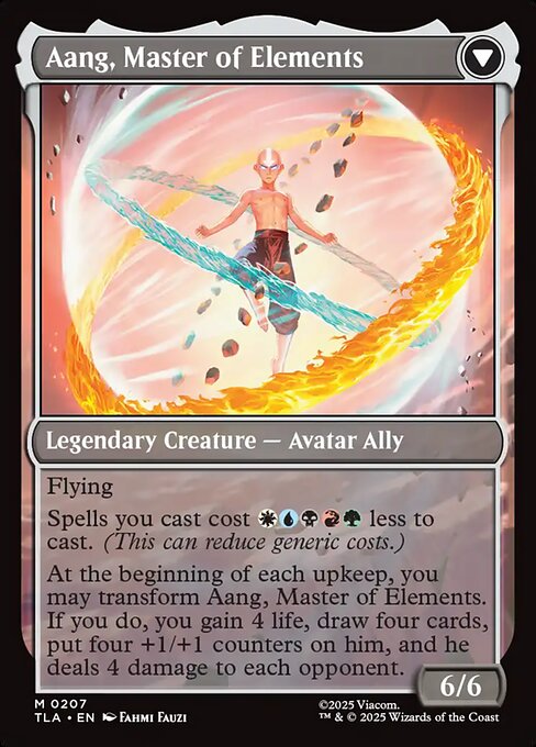 Avatar Aang // Aang, Master of Elements (cara trasera)