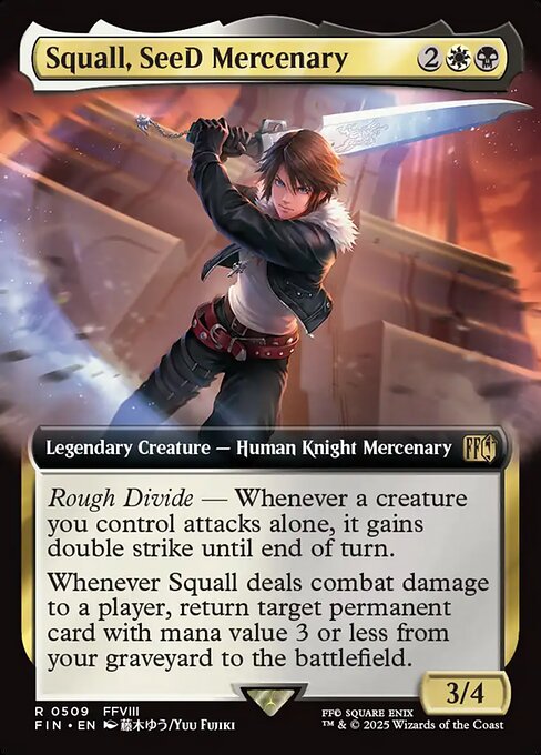 Carta Squall, mercenario Seed — Final Fantasy · FIN · #509