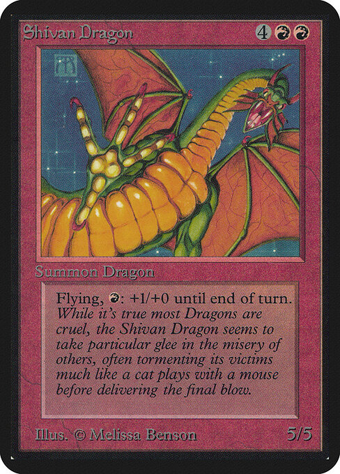Dragón shivano — Limited Edition Alpha