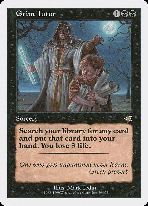 Tutor nefasto — Starter 1999