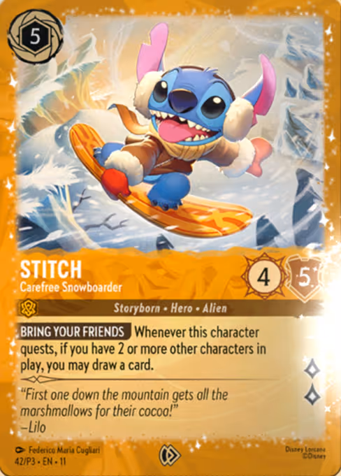 Stitch — Carefree Snowboarder