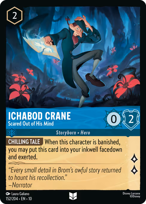 Ichabod Crane — Scared Out of His Mind