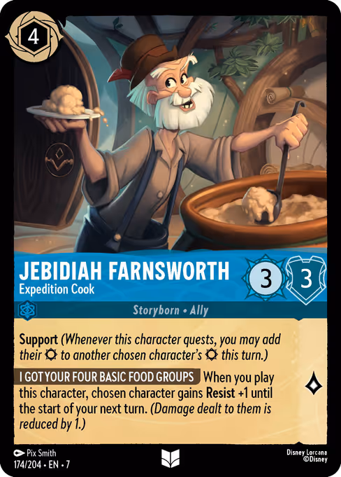 Jebidiah Farnsworth — Expedition Cook