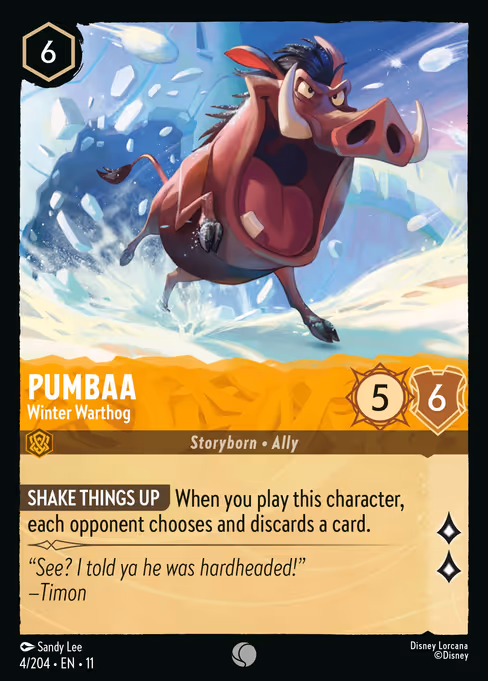 Pumbaa — Winter Warthog