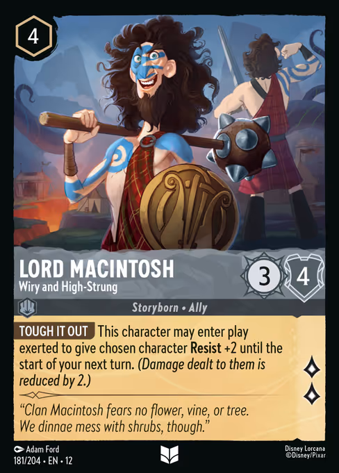 Lord Macintosh — Wiry and High-Strung