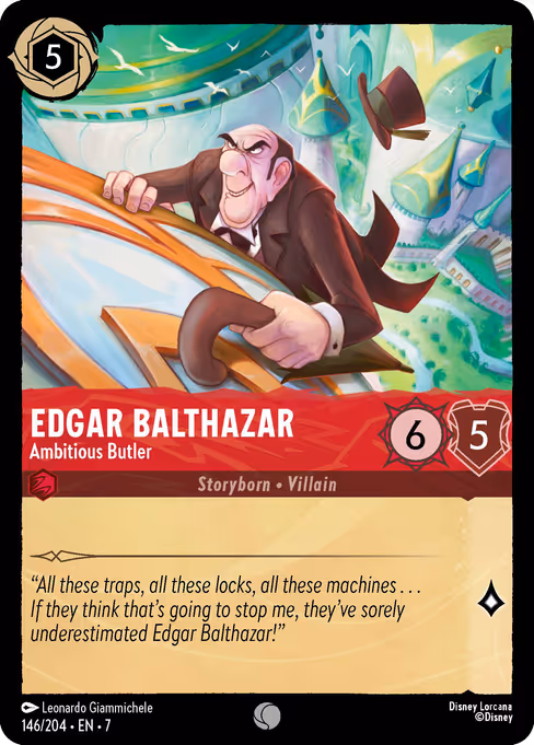 Edgar Balthazar — Ambitious Butler