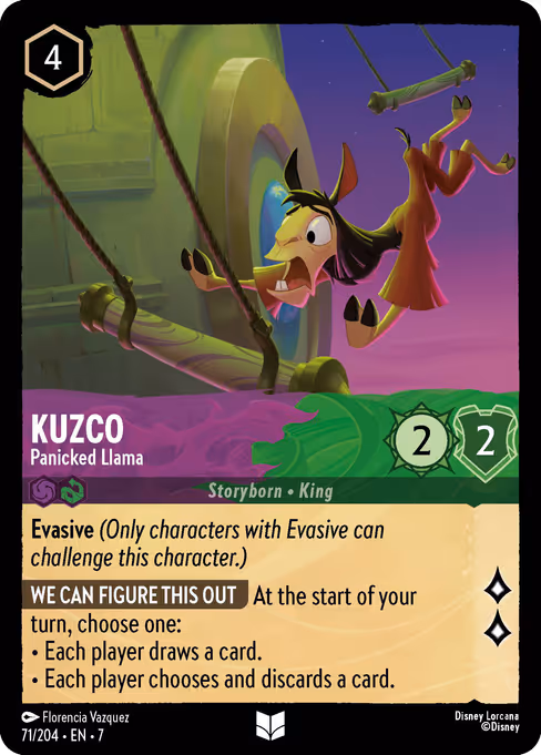 Kuzco — Panicked Llama