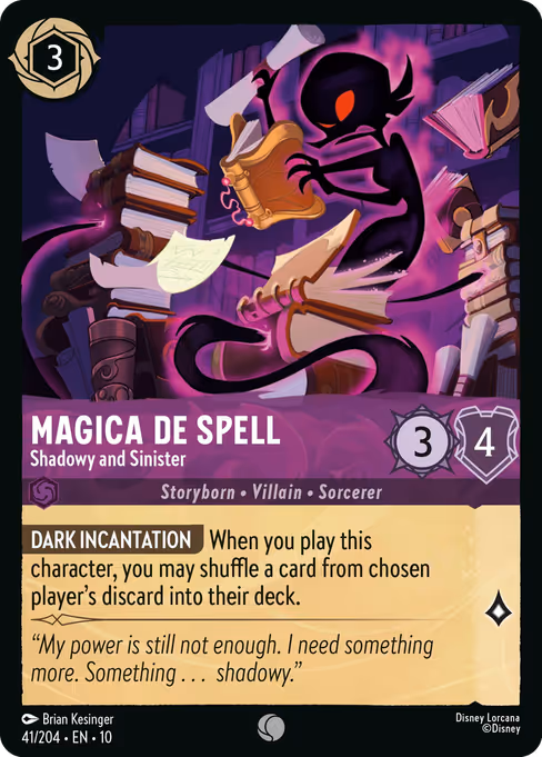 Magica De Spell — Shadowy and Sinister