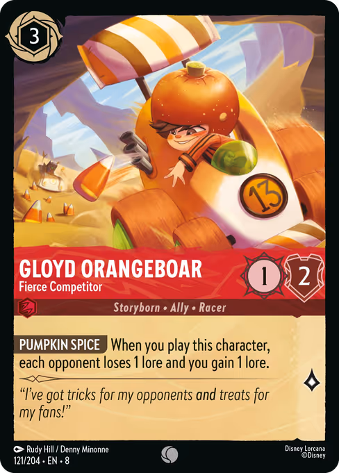Gloyd Orangeboar — Fierce Competitor