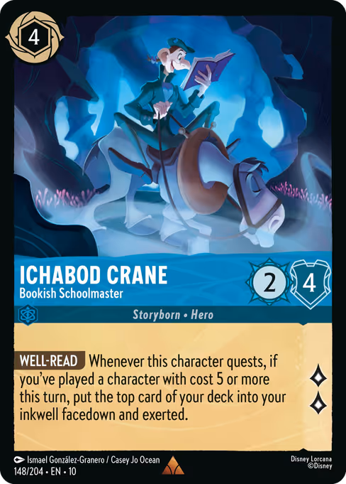 Ichabod Crane — Bookish Schoolmaster