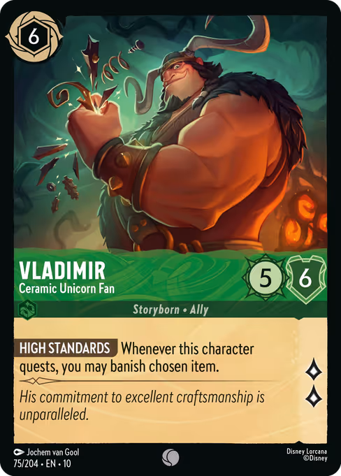 Vladimir — Ceramic Unicorn Fan