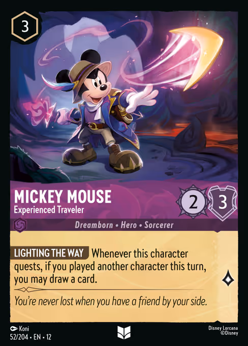 Mickey Mouse — Experienced Traveler