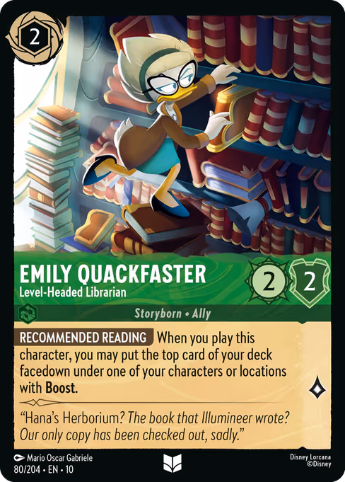 Emily Quackfaster — Level-Headed Librarian