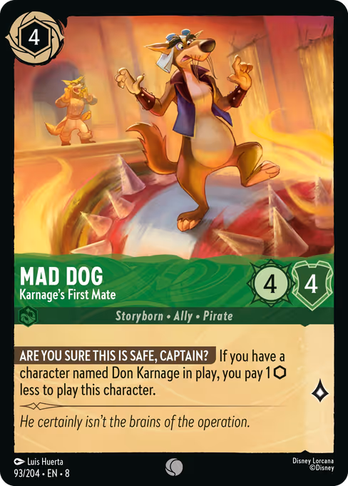 Mad Dog — Karnage's First Mate