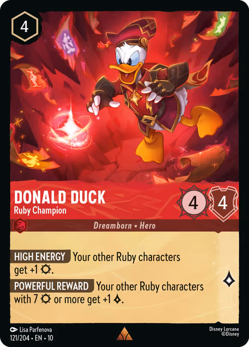 Donald Duck — Ruby Champion