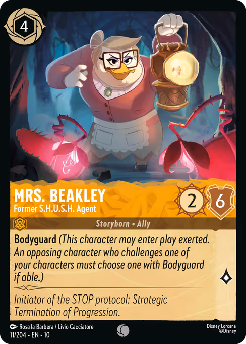 Mrs. Beakley — Former S.H.U.S.H. Agent