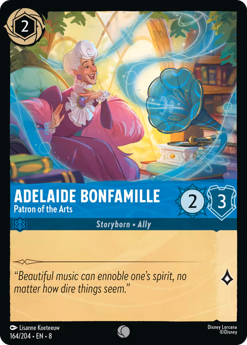 Adelaide Bonfamille — Patron of the Arts
