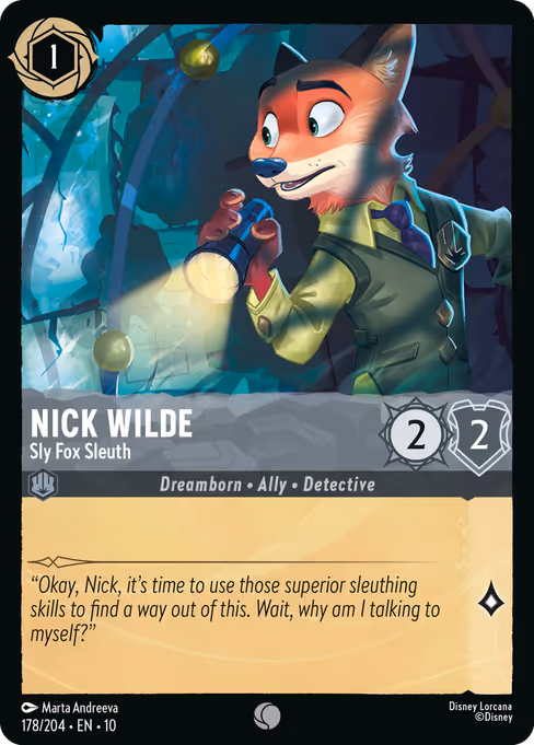 Nick Wilde — Sly Fox Sleuth