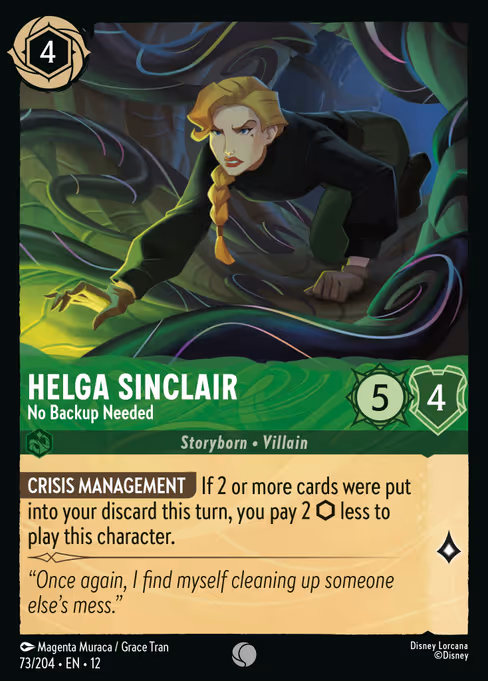 Helga Sinclair — No Backup Needed