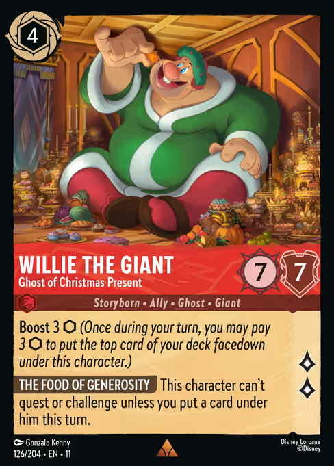 Willie the Giant — Ghost of Christmas Present