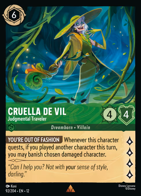 Cruella De Vil — Judgmental Traveler